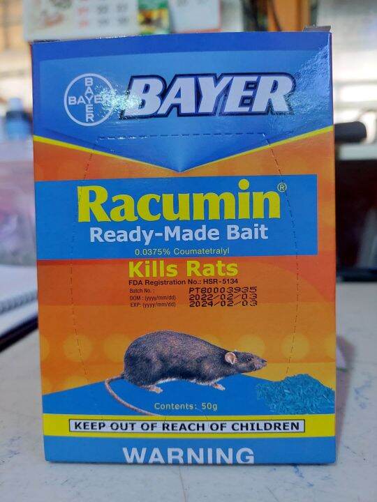 BAYER Racumin Ready Made Bait Rat Killer 50grams Lazada PH