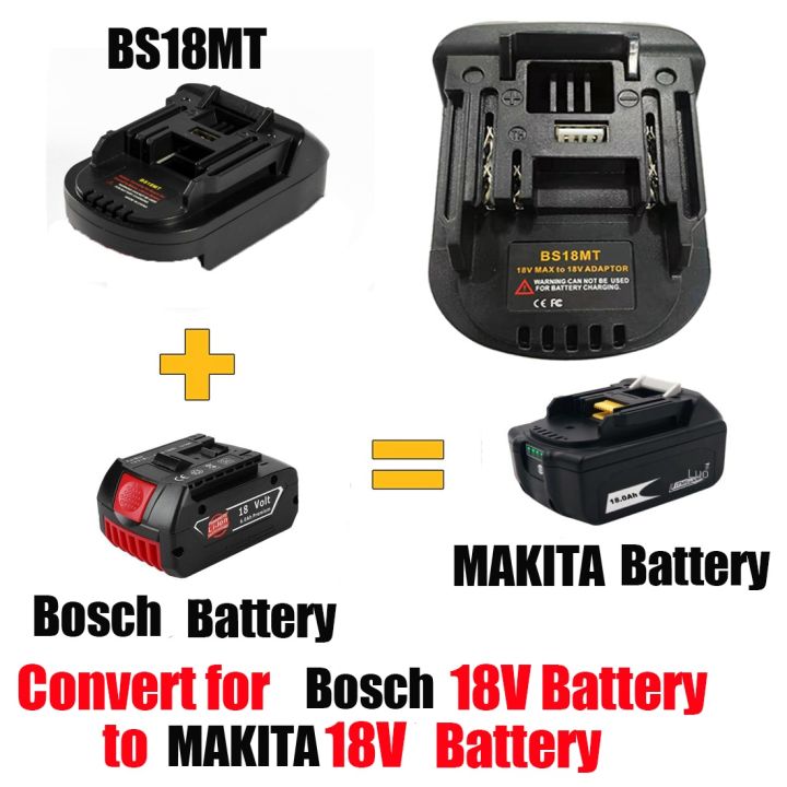 BS18MT Battery Adapter Converter USB For Bosch 18V BAT619G 620