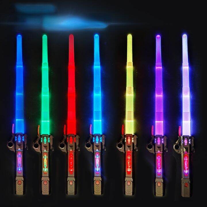 ABCD Toys 2 In 1 Rechargeable Star War Luminous Light Sword 7-color ...