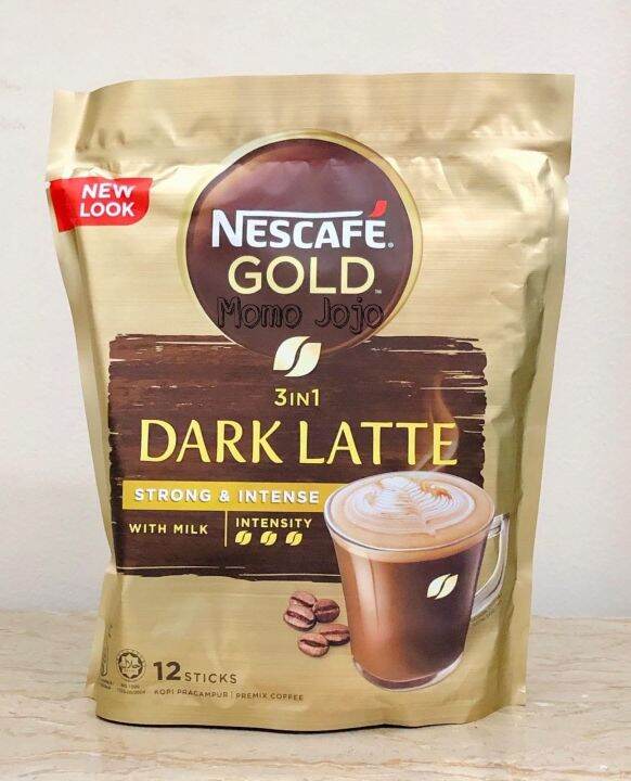 Nescafe Gold Dark Latte from Malaysia 12sticks x 31grams Lazada PH