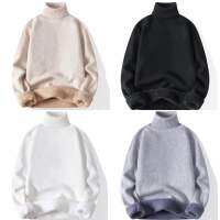 UMORE.FOR.MEN ✨พร้อมส่ง☁️ Chiffon turtle neck sweater สเวตเตอร์แขนยาวคอเต่า บุขนด้านในแบบหนา850