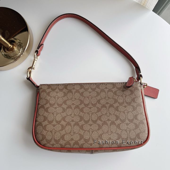 ของแท้100-กระเป๋าสะพาย-nolita-19-in-signature-canvas-coach-ce698