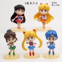 พร้อมส่งในไทย โมเดลเซเลอร์มูน ยกเซ็ท 5 ตัว งานใหม่น่ารักน่าสะสม Sailor moon figure