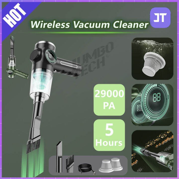 JumboTech 29000Pa Wireless Car Vacuum Cordless Vacuum Cleaner Suction