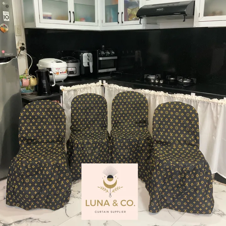 LV Black Monoblock Chair Cover Lazada PH
