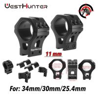 WESTHUNTER WH211 High Profile Dovetail Scope Mounts Rings 34mm 30mm 25.4mm Rings Scope Bracket 11mm Optic Sights Base