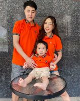 เสื้อโปโลThe King Lion  เซ็ทครอบครัว(สีส้ม)
