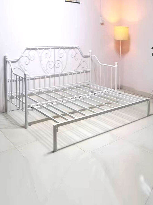 Foldable Iron Sofa Bed Princess Bed Adult Sofa Iron Bed Shrink Bed Push