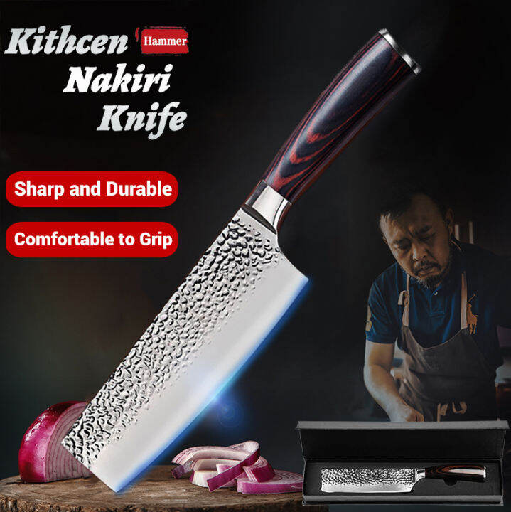 Kitchen Nakiri Knife Chef Japanese Knife Cut Meat Gyuto butcher Knife