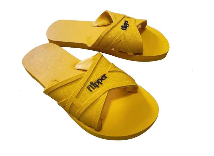 รองเท้าฟองน้ำflipper-สีเหลือง-ใส่สบาย