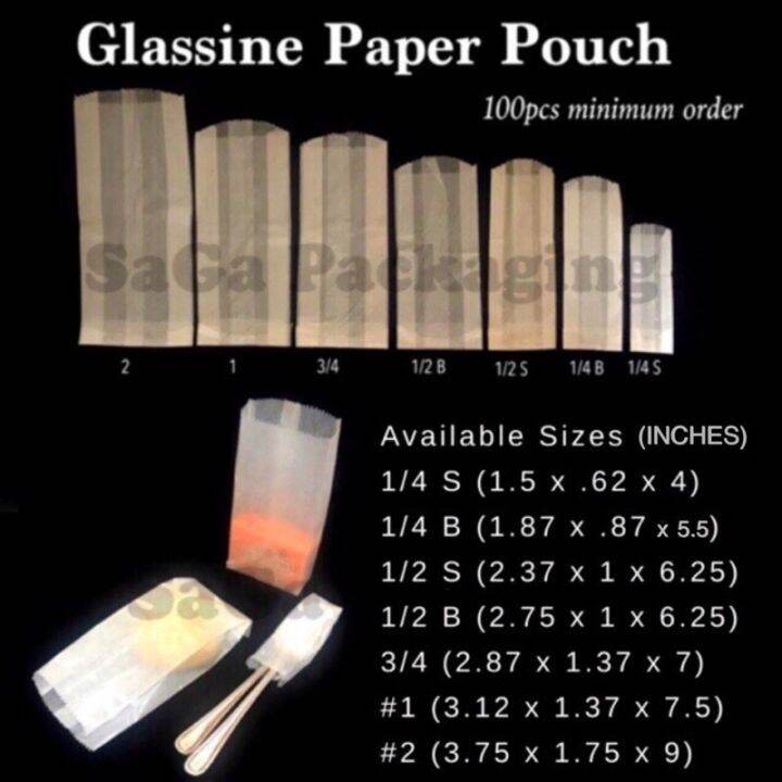 100pcs/300pcs Glassine Paper Pouch | Lazada PH