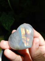 #JD044 Labradorite ลาบราโดไรต์ หัวใจ หินธรรมชาติ หินสะสม ขนาด 4.6×3.5 cm