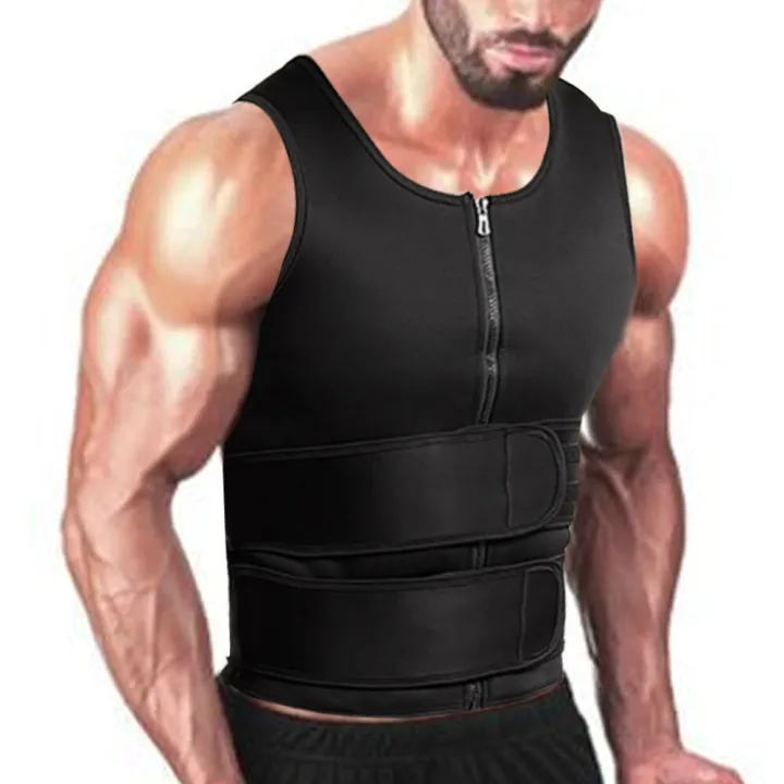 Men's 2 IN 1 Waist Trainer Vest Body Shaper Slimming Modeling Strap Belt  Compression Corset Vest body shaper Shapewear | Lazada PH