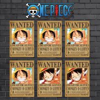 New !! Poster One Piece WANTED ใหม่ !! โปสเตอร์วันพีช ใบค่าหัวลูฟี่หมวกฟาง ตั้งแต่เก่าจนถึงปัจจุบัน มี 2 ขนาดให้เลือก