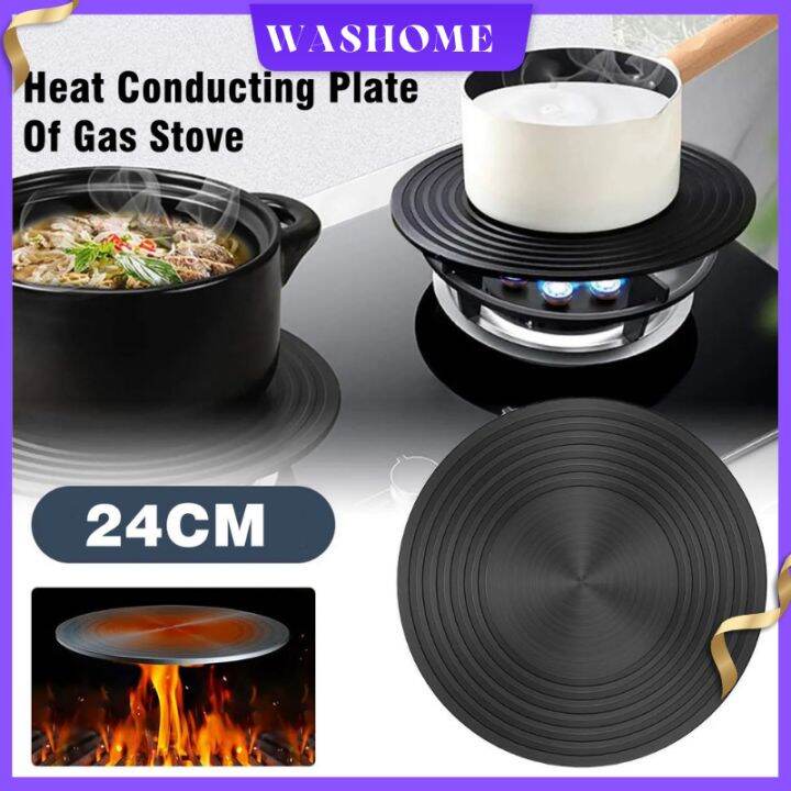 WASHOME 24CM Induction Hob Converter Cooking Plate Heat Diffuser