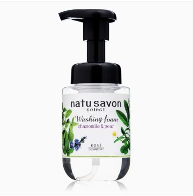 KOSE Softimo Natural Savon Select Foam Wash (Moist) กลิ่น Chamomile & Pear ขนาด 180 ml ราคา 450 บาท
