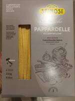 Spinosi Classiche Pappardelle 250g.คลาสสิค พัพพาร์เดลล์ เส้นพาสต้า จากแป้งข้าวสาลีดูรัมผสมไข่ 250กรัม