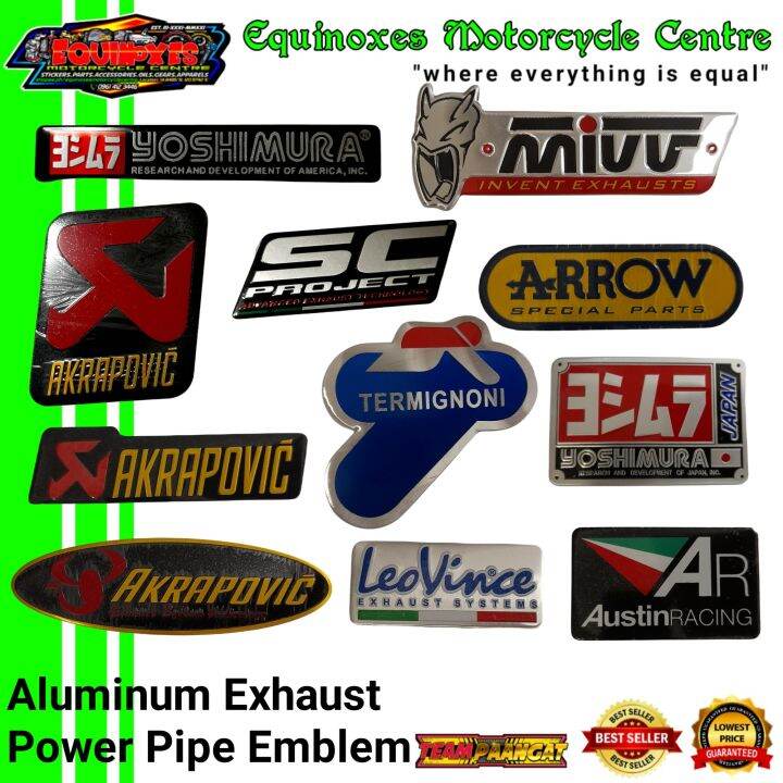 LOGO EMBLEM POWER PIPE ALUMINUM | Lazada PH