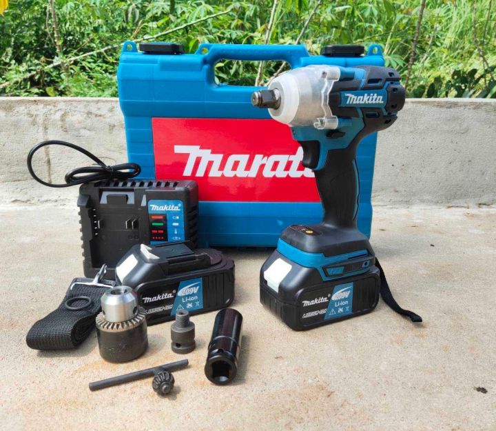 บล็อกแบต-บล็อกไร้สาย-makita-209v-แบตเตอรี่ฟรี-2-ก้อน-รองรับงานหนัก