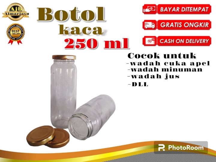 Toplesbotol Kaca 250 Ml Lazada Indonesia 0612