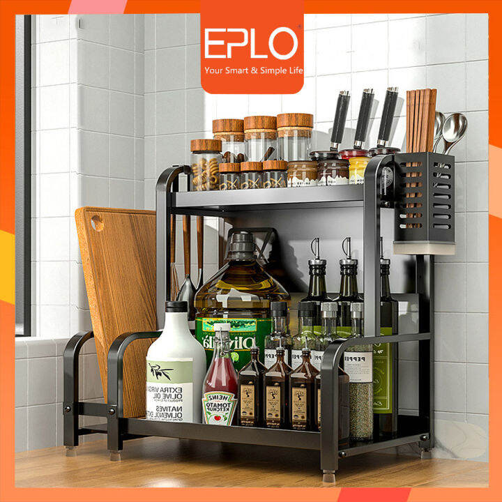 🔥Super Durable🔥2/3Tier Spice Rack Stainless Steel Kitchen Condiment