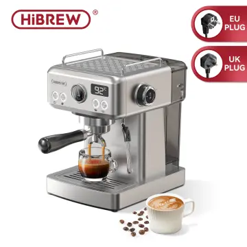 HiBREW Fully Automatic Espresso Cappuccino Latte 19Bar 3 in 1 Coffee Machine  Automatic hot milk froth ESE pod&Ground Coffee H8A