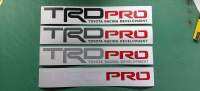 สติ๊กเกอร์​ติดรถ​ TRD​ PRO​ งานตัดไดรคัทสติ๊กเกอร์​PVC