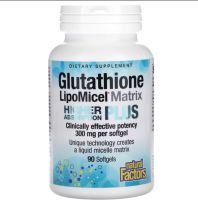 Natural Factors Glutathione LipoMicelMatrix, 300 mg, 90 Softgels สินค้านำเข้าจากอเมริกา Exp 4/25 ราคาพิเศษ1,590 บาท