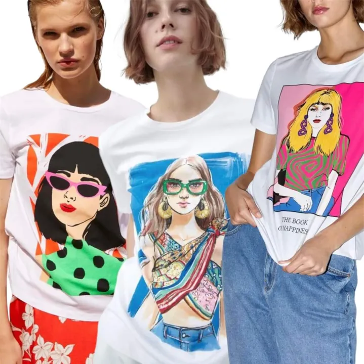 ZARA INSPIRED GRAPHIC TEES Lazada PH