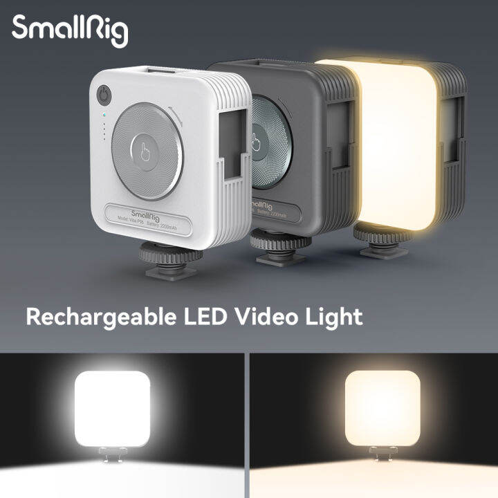 SmallRig Rechargeable LED Video Light On Camera Mini Vlog Circle Light