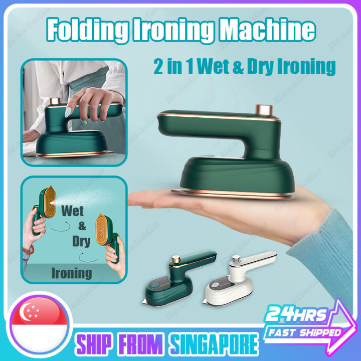 Upgrade Portable Mini Ironing Machine 2 in 1 Dry and Wet Ironing