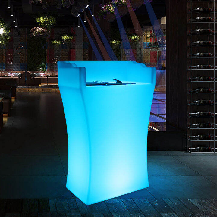 LED Luminous Fashion Hotel Club Reception Desk Reception Desk Creative ...