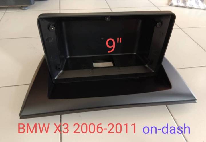หน้ากากวิทยุ BMW X3 E84 ปี2006-2011 สำหรับเปลี่ยนจอ android 10" ติดตั้งบนแผงหน้าปัทม์"