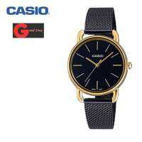 นาฬิกา casio สำหรับคุณผู้หญิงรุ่น ltp-e412mdb-1adf ที่ชอบความลึกลับดูน่าค้นหาด้วยตัวเรือนสีดำหน้าปัดทองเป็นแบบฉบับที่เป็นตัวของตัวเองสูง