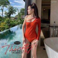 FLAT2112 FSW0005 : THIRSTY ONE-PIECE SWIMSUIT ชุดว่ายน้ำ ชุดว่ายน้ำวันพีช