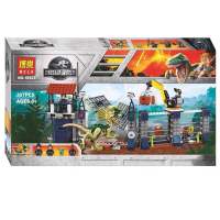 Lego Jurassic 75931 Double Spinosaurus Outpost Attack Childrens Puzzle Assembling Toy Building Block 10923