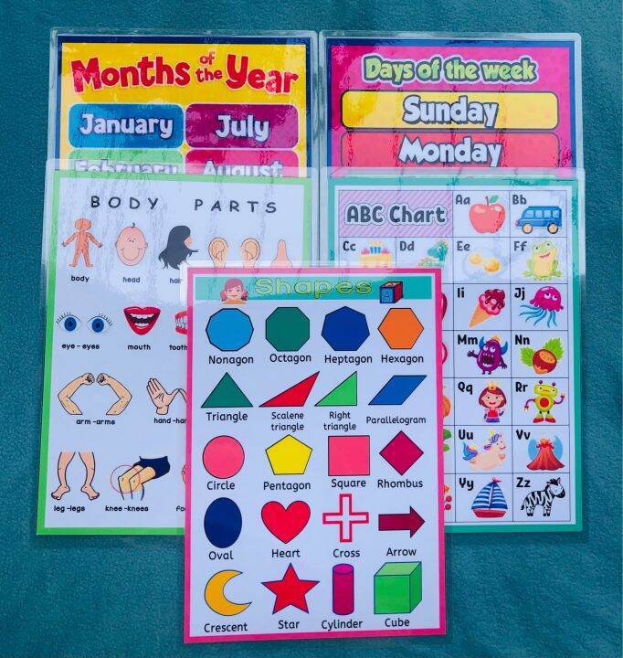 Educational Charts A4 size Lazada PH