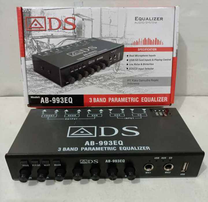 pre amp/equalizer ADS AB993EQ parametric Bluetooth karaoke Lazada Indonesia