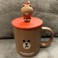 Starbucks Line Friends Brown Bear Topper 12oz