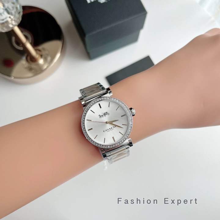 ของแท้100-นาฬิกาข้อมือ-coach-madison-crystal-watch-14503578