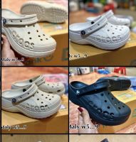 รองเท้าแตะสวม รองเท้าแตะผู้หญิง รองเทาCrocs classic baya clog platform รองเท้าผู้หญิงส้นสูง4cm