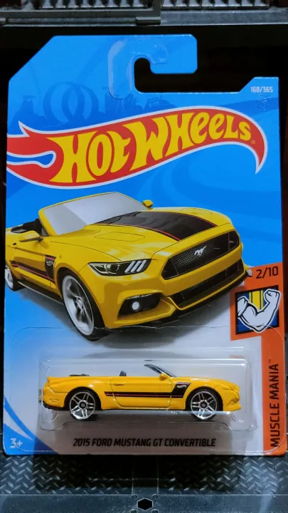 Hot Wheels 2015 Ford Mustang GT Convertible (Muscle Mania) 1:64 scale ...