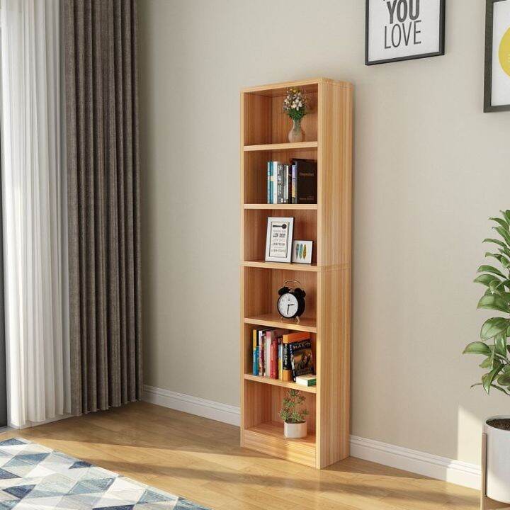 EXIHOME 4 Tier Locker with door bookcase shelving Wooden Utility Open Storage