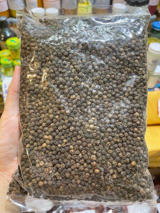 พริกไทย-พริกไทยดำ-พริกไทยเม็ด-คัดคุณภาพ-กลิ่นหอม-black-pepper-peppercorns-ขนาด-500-กรัม