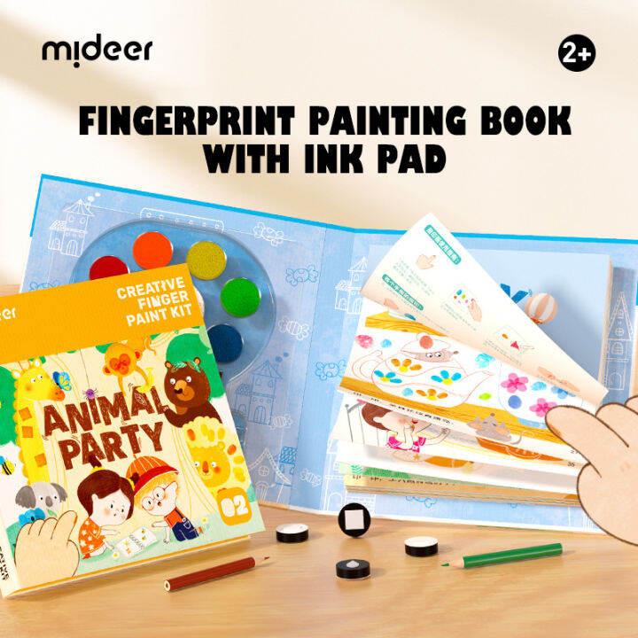 【S.mart】MiDeer Children's Creative Finger Paint Kit comes with ink pad