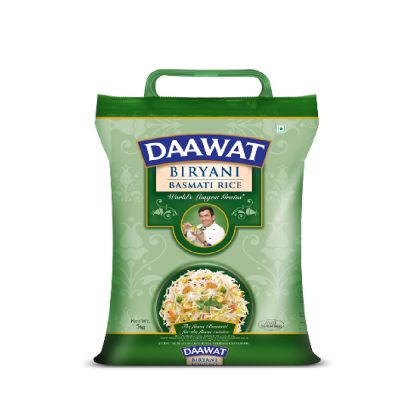 Daawat Biryani, Worlds Longest Grain, Aged Basmati Rice, 5 Kg