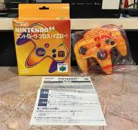 Nintendo 64 (NUS-005) Controller - Original yellow พร้อมกล่องและคู่มือ สภาพดีค่ะ