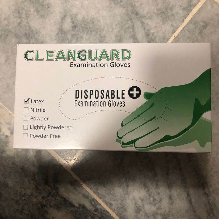 CLEANGUARD Examination Gloves(WHITE)(XLARGE) Lazada