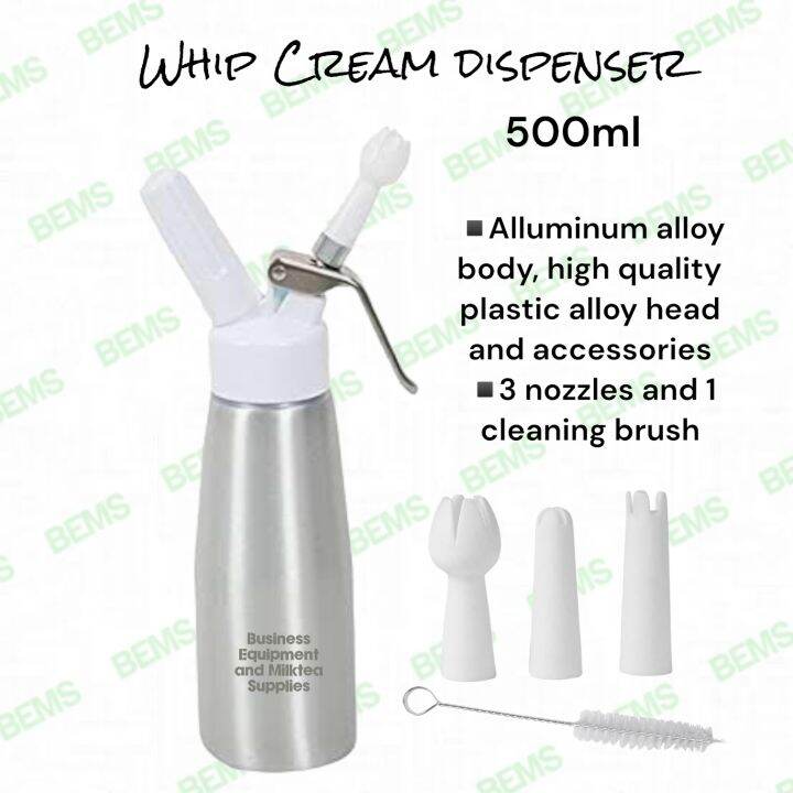 Whip Cream Dispenser whipper 500ml mosa charger Lazada PH