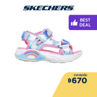 Skechers สเก็ตเชอร์ส รองเท้าแตะเด็กผู้หญิง Girls Rainbow Racer Summer Sky Sandals - 302975N-BLU Lights, Magical Collection, Thematic